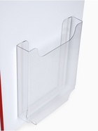 Информационный стенд «Уголок потребителя» 2 кармана (1 плоский А4, 1 объёмный А5), цвет красный - Фото 4