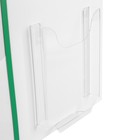 Информационный стенд «Уголок потребителя» 6 карманов (5 плоских А4, 1 объёмный А5), цвет зелёный - Фото 3