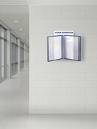 Информационный стенд «Уголок потребителя» перекидная система на 5 карманов А4, синий - Фото 2