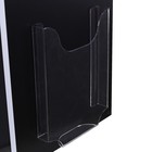 Информационный стенд «Уголок потребителя» 6 карманов (5 плоских А4, 1 объёмный А5), цвет чёрный шрифт белый - фото 9947147