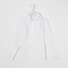 Блузка для девочки, цвет белый, рост 122 см - Фото 2
