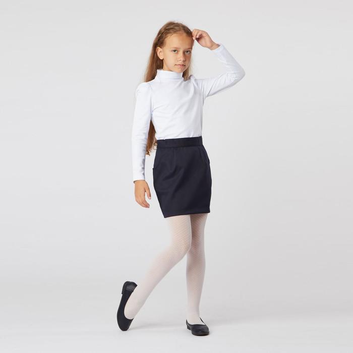Школьная юбка футляр, цвет тёмно-синий, рост 170 (L) - Фото 1