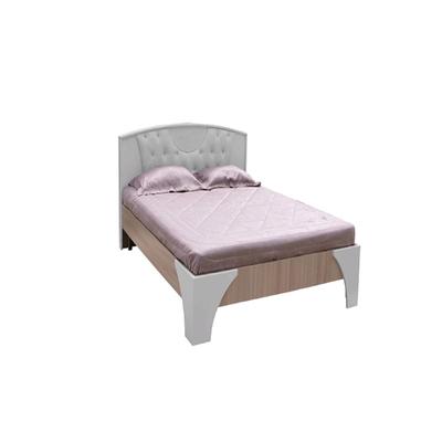 Кровать «Виолетта»,1400 × 2000 мм, без основания, шимо светлый / белый глянец