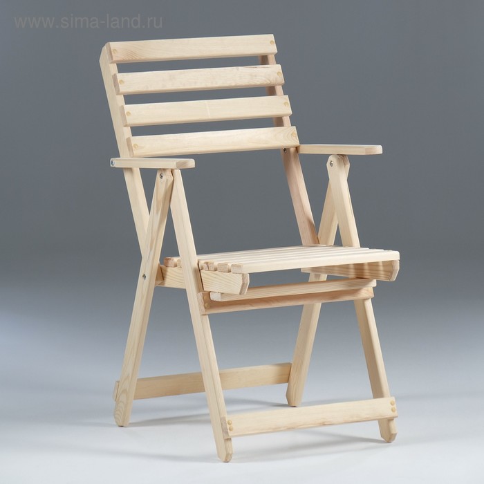 Кресло складное с подлокотниками, 70 х 55 х 92 см - Фото 1