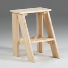 Табурет - стремянка из дерева, 40×40×50 см, 2 ступени, «Добропаровъ» - Фото 1