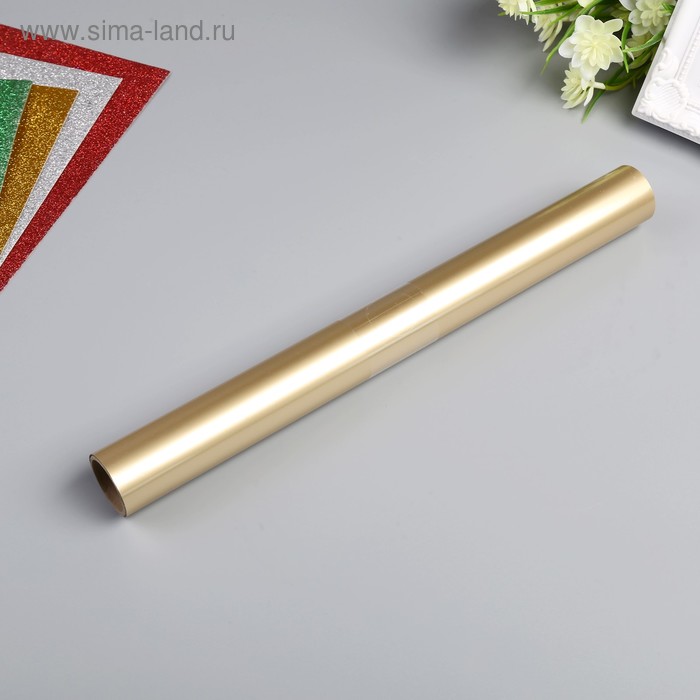 Тонерочувствительная фольга для MINC Heidi Swapp"Матовое золото"Matte Champagne 31,12х305 см   44435 - Фото 1