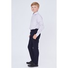 Школьные брюки для мальчика ( зауженные, заниженная посадка), цвет тёмно-синий, рост 146 (36/M) - Фото 2