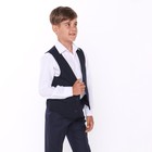 Школьный жилет для мальчика, тёмно-синий, рост 146 (36/M) - фото 20946177