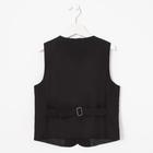 Жилет школьный для мальчика, цвет чёрный, рост 128 см (32) - Фото 7