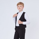 Школьный жилет для мальчика, чёрный, рост 146 (36/M) - Фото 4
