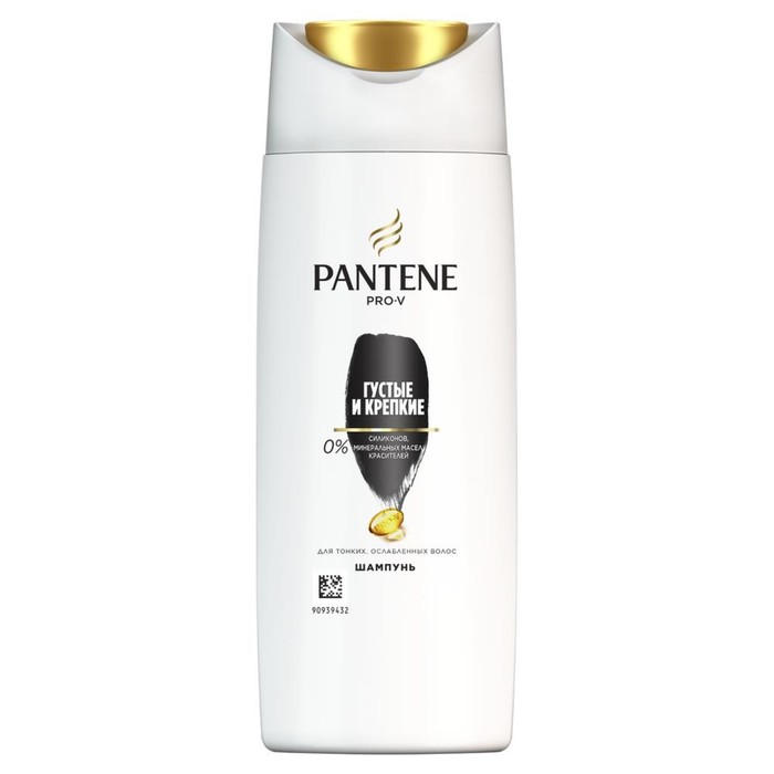 Шампунь для волос Pantene «Густые и крепкие», для тонких и ослабленных волос, 90 мл - Фото 1