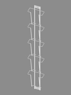 Дисплей 5 ячеек А6 для открыток вертикальный, 11.5×4×67 см, белый - Фото 2
