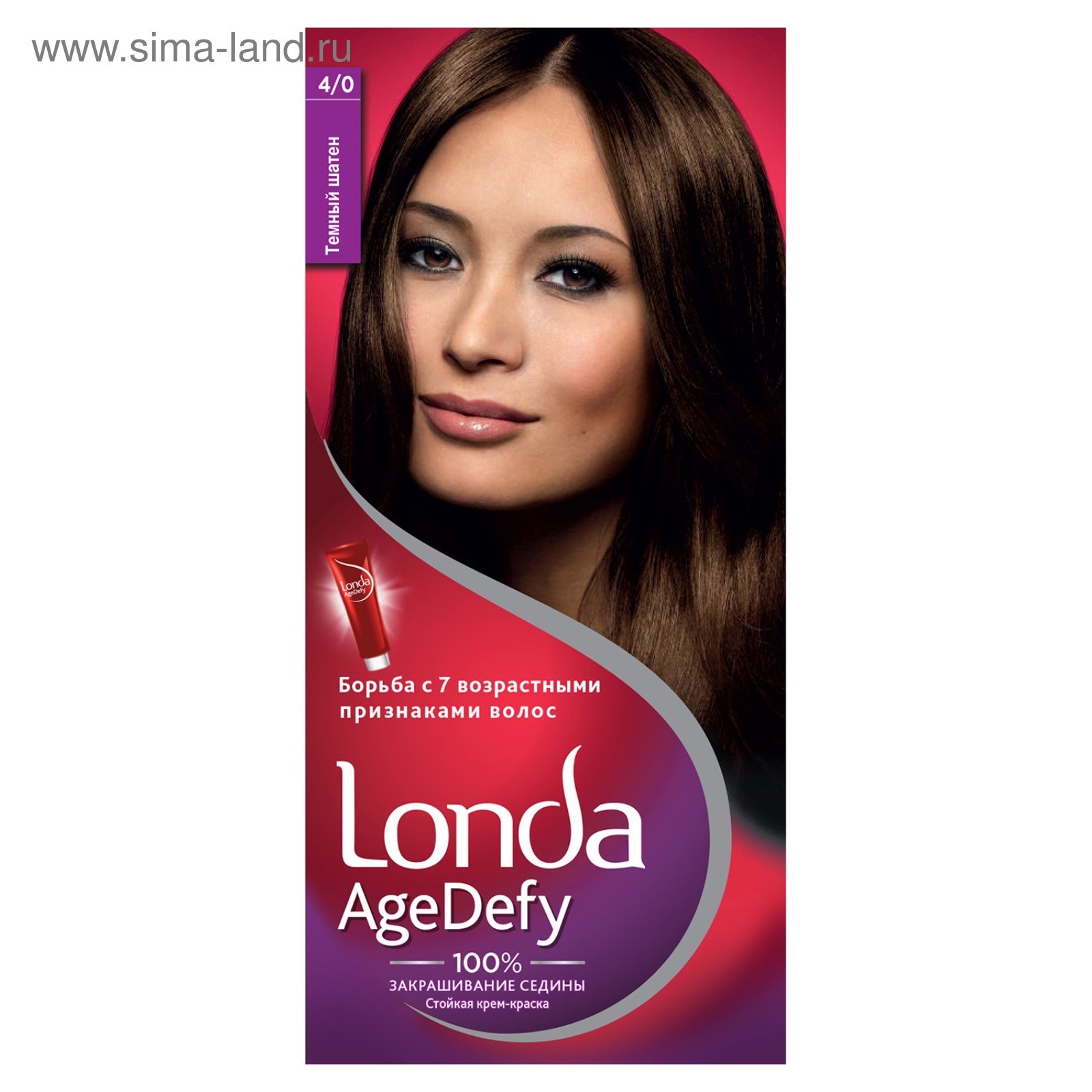 Белита Витэкс Стойкая крем-краска для волос Hair Happiness тон 4.0 шатен, 90 мл