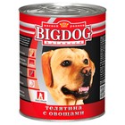 Влажный корм BIG DOG для собак, телятина/овощи, ж/б, 850 г - фото 298196384