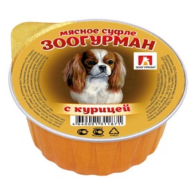 Влажный корм 'Зоогурман' для собак, суфле с курицей, ламистер, 100 г