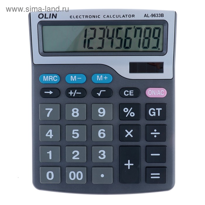 Калькулятор настольный, 12-разрядный, CH-9633В, двойное питание - Фото 1