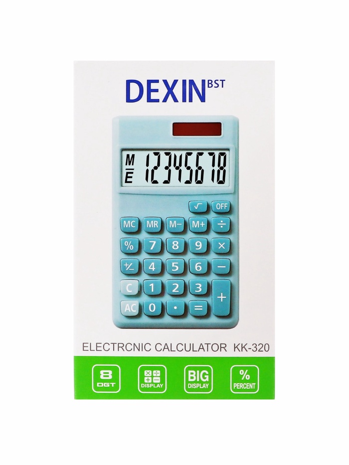 Калькулятор карманный, 08-разрядный, корпус розовый - фото 51891689