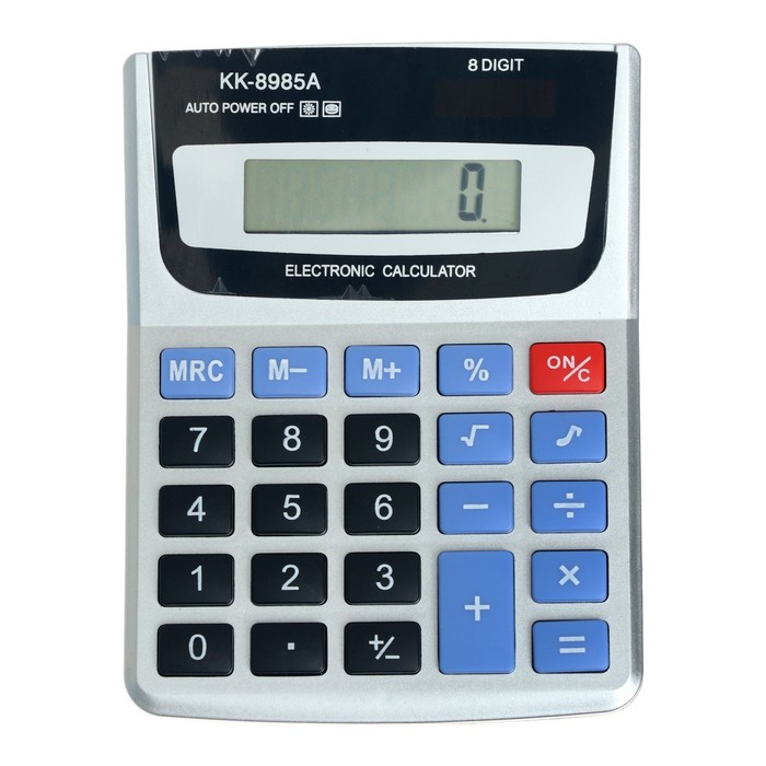 Калькулятор настольный, 8 - разрядный, KK - 8985А, с мелодией - Фото 1