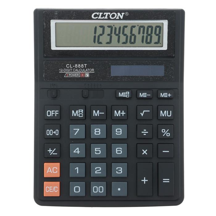 Калькулятор настольный, 12 - разрядный, CL - 888T - Фото 1