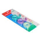 Диспенсер с клейкой лентой, цена за 3 шт., блистер, МИКС - Фото 3