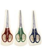 Ножницы канцелярские 16 см, пластиковые ручки, на блистере, МИКС - Фото 7