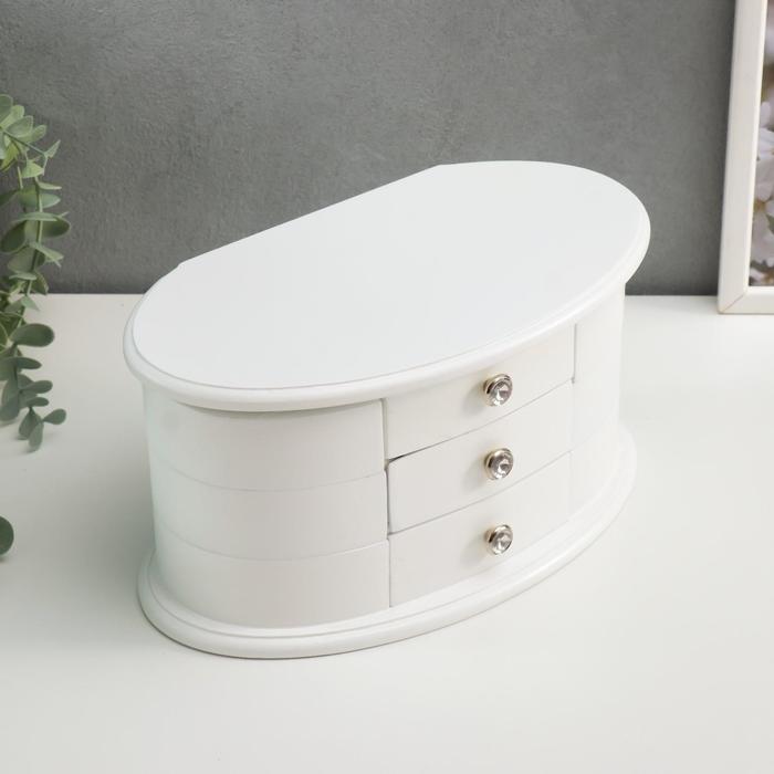 Шкатулка для украшений «Веер с раздвижными ящиками», дерево, 26.3×14.2×13 см - Фото 1