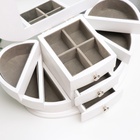 Шкатулка для украшений «Веер с раздвижными ящиками», дерево, 26.3×14.2×13 см - фото 65271793