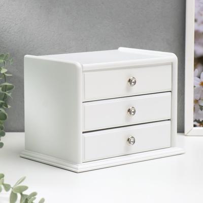 Шкатулка для украшений «Комод с 2 ящиками», дерево, 21.5×14.5×16 см