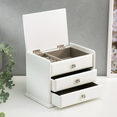 Шкатулка для украшений «Комод с 2 ящиками», дерево, 21.5×14.5×16 см