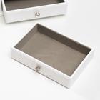 Шкатулка для украшений «Комод с 2 ящиками», дерево, 21.5×14.5×16 см - Фото 2