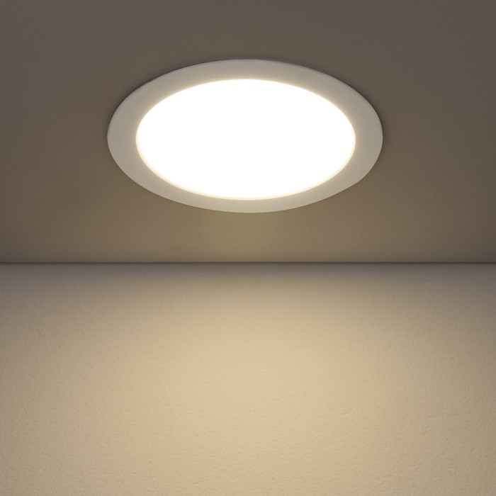 Светильник светодиодный DLR003, 18 Вт, 4200К, LED, цвет белый, d=205мм - фото 1908471181