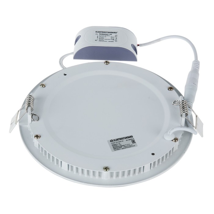 Светильник светодиодный DLR004, 12 Вт, 4200К, LED, цвет белый, d=170мм - фото 1907013227