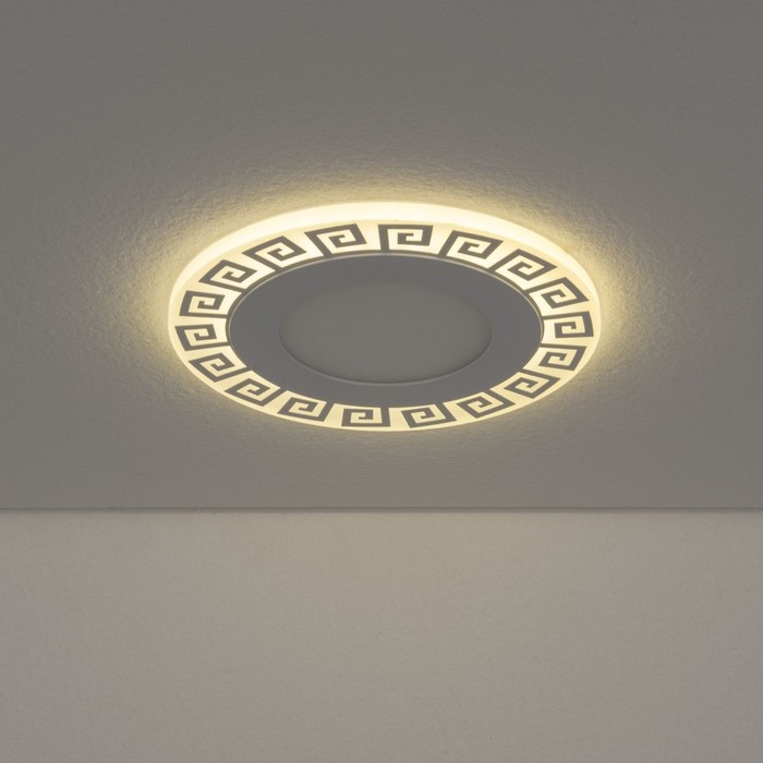 Светильник светодиодный DSS002, 7 Вт, 4200К, LED, цвет белый, d=110мм - фото 1907013238
