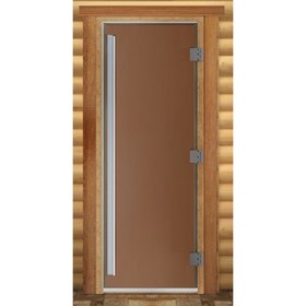 Дверь «Престиж», размер коробки 180 × 60 см, левая, цвет бронза матовая