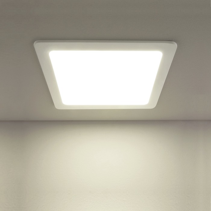 Светильник светодиодный DLS003, 18 Вт, 4200К, LED, цвет белый, d=205мм - фото 1907013265