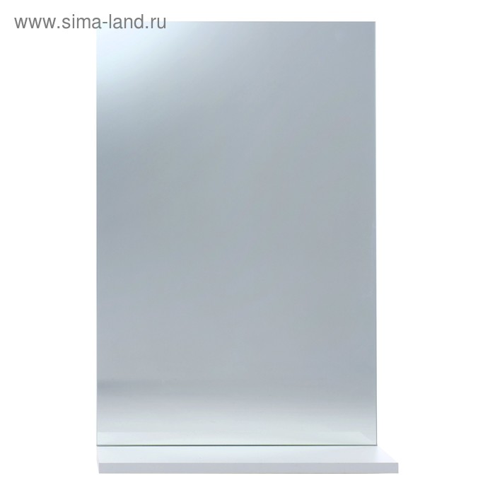 Зеркало Вега 4501 белое, 45 х 13,6 х 70 см, с полочкой - Фото 1