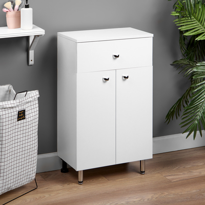 Комод для ванной комнаты «Вега 5001», 1 ящик, 2 дверцы, 500×303×854 мм, цвет белый