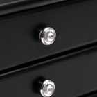 Шкатулка для украшений «Комод с 2 ящиками», дерево, чёрный, 21.5×14.5×16 см 133479