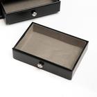 Шкатулка для украшений «Комод с 2 ящиками», дерево, чёрный, 21.5×14.5×16 см - Фото 3