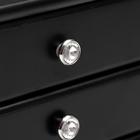 Шкатулка для украшений «Комод с 2 ящиками», дерево, чёрный, 21.5×14.5×16 см - Фото 4