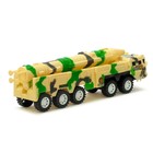 Грузовик инерционный «Тополь» с ракетой, цвета МИКС, в пакете - фото 24594879