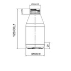 Бутылка Б-45 белая с коричневой крышкой 1шт 250 мл - Фото 4
