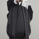 Рюкзак молодёжный, отдел на молнии, 2 наружных кармана, цвет чёрный - Фото 4