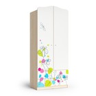 Шкаф 2-х дверный с ящиками Flowers, 800х450х1890, Шимо светлый - фото 109834227