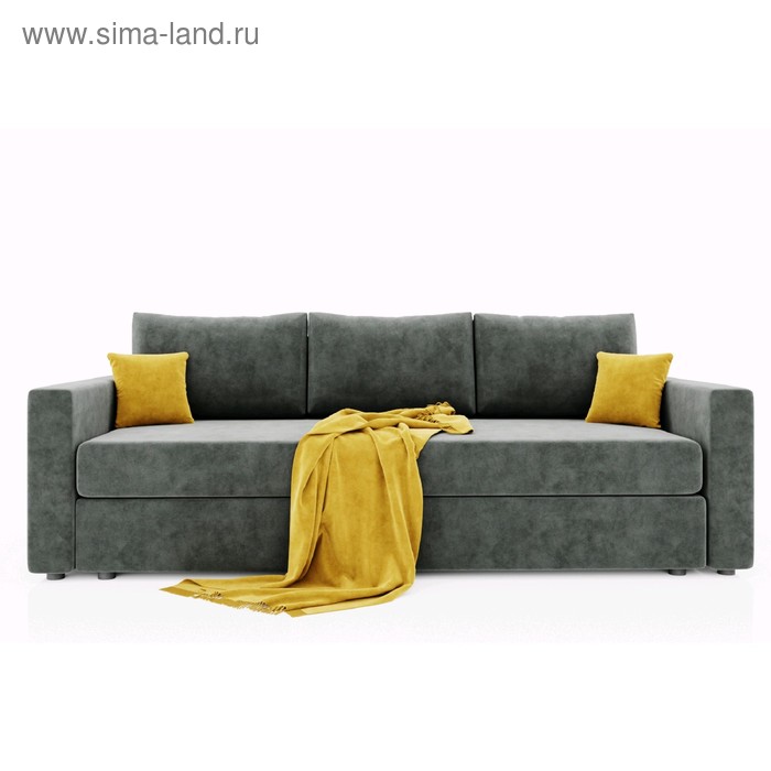 Диван прямой «Олимп 1», ППУ, еврокнижка, цвет селфи 07/подушки селфи 08