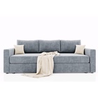 Диван прямой «Олимп 1», ППУ, еврокнижка, цвет селфи 15/подушки селфи 01 - Фото 5