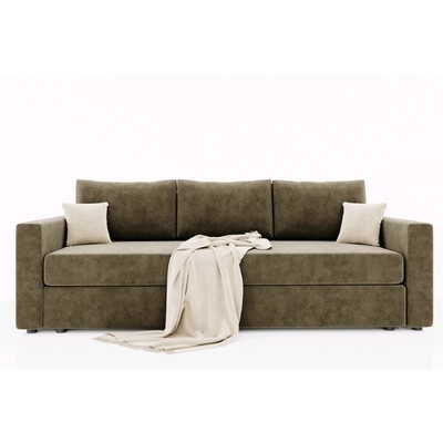 Диван прямой «Олимп 1», пружинный блок, еврокнижка, цвет селфи 03/подушки селфи 01