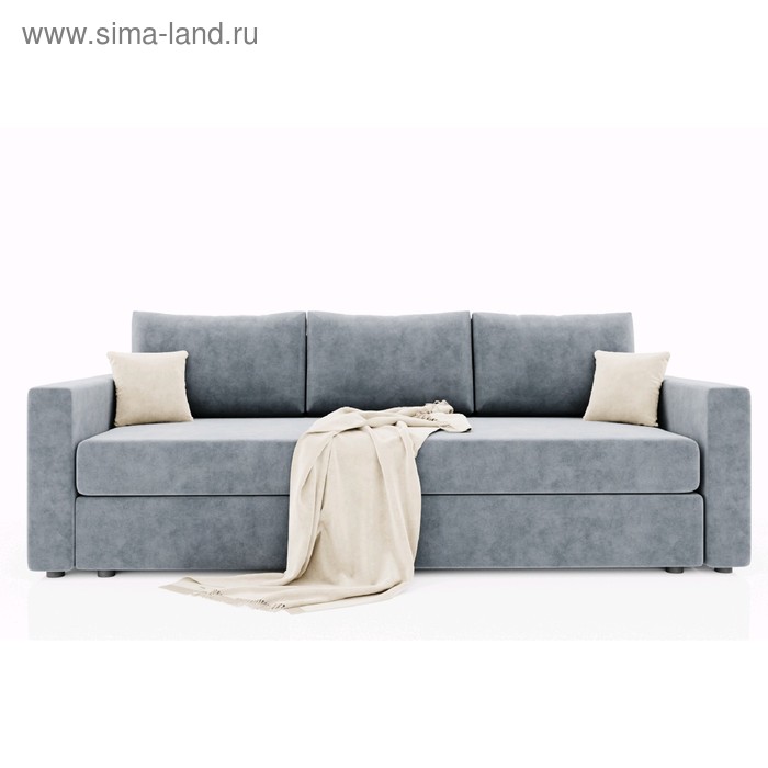 Диван прямой «Олимп 1», пружинный блок, еврокнижка, цвет селфи 15/подушки селфи 01