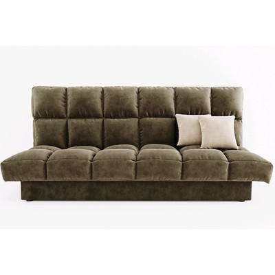 Прямой диван «Финка», механизм книжка, велюр, цвет селфи 03 / подушки селфи 01