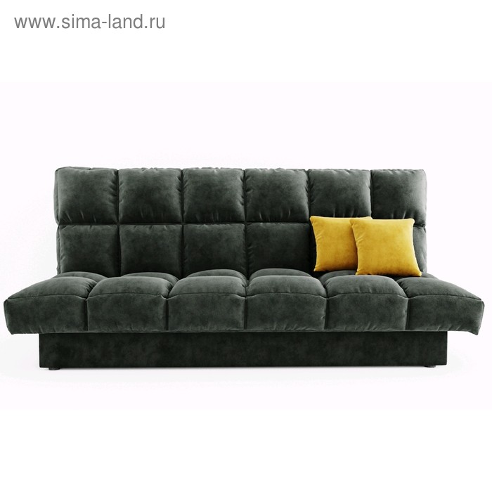 Прямой диван «Финка», механизм книжка, велюр, цвет селфи 07 / подушки селфи 08 - Фото 1